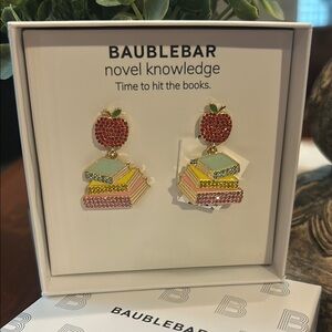 BaubleBar Colorful Book Stack Earrings